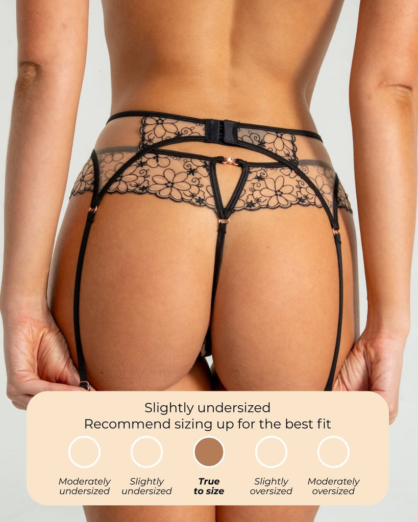 Paris Nude/Black Suspender