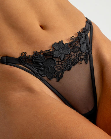 Florence Black Thong